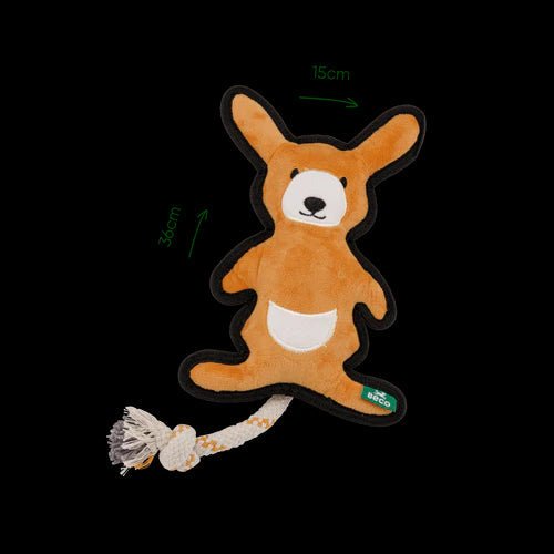Beco Dual Material Kangaroo Soft Dog Toy - Medium - Shopivet.com