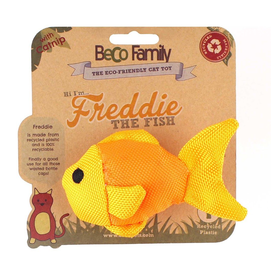 Beco Family Freddie the Fish with Catnip Cat Toy - Shopivet.com