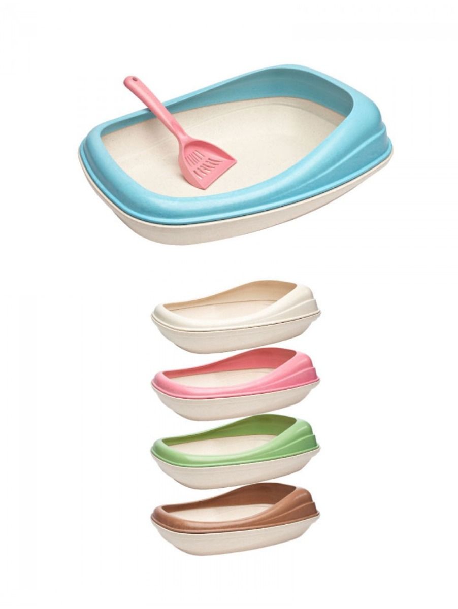 Beco Pets Cat Litter Tray - CREAM - Shopivet.com