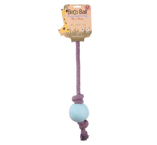 Beco Pets Eco - Friendly Ball on a Rope Dog Toy - Green Large - Shopivet.com