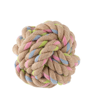 Beco Pets Hemp Rope Chunky Ball Dog Toy - Small - Shopivet.com