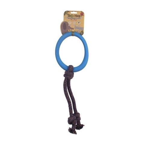 Beco Pets Hoop on a Rope Dog Toy - Blue Small - Shopivet.com