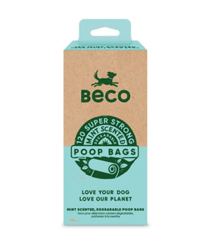 Beco Pets Mint Scented Poop Bags 120pcs - 120 pcs - Shopivet.com