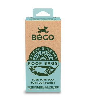 Beco Pets Mint Scented Poop Bags 60pcs - 60 pcs - Shopivet.com