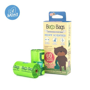 Beco Pets Mint Scented Poop Bags 60pcs - 60 pcs - Shopivet.com
