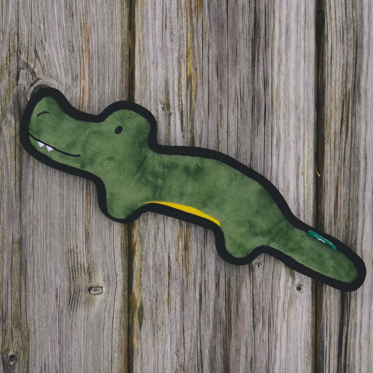 Beco Pets Rough & Tough Crocodile Recycled Dog Toy - GREEN MEDIUM - Shopivet.com