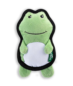 Beco Pets Rough & Tough Frog Recycled Dog Toy - Green Small - Shopivet.com
