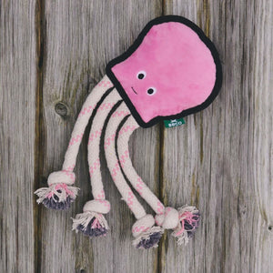 Beco Pets Rough & Tough Octopus Recycled Dog Toy - PINK MEDIUM - Shopivet.com