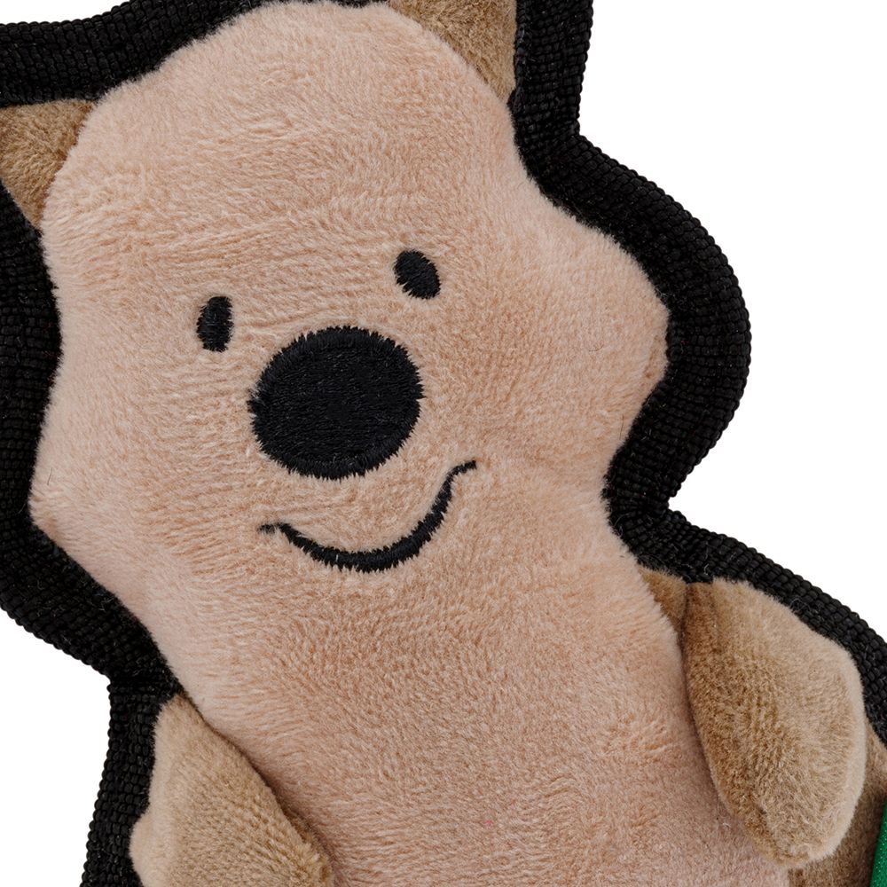 Beco Pets Rough & Tough Quokka Recycled Dog Toy - Brown Small - Shopivet.com