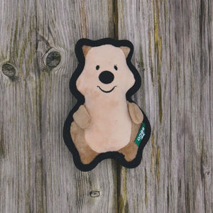 Beco Pets Rough & Tough Quokka Recycled Dog Toy - Brown Small - Shopivet.com