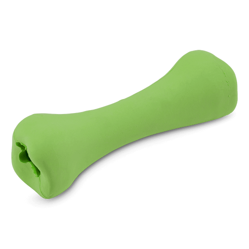 Beco Pets Rubber Treat Bone Dog Toy - Green Small - Shopivet.com