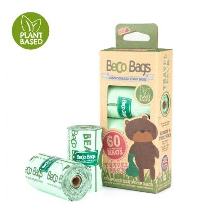 Beco Pets Unscented Compostable Poop Bags 60pcs - 60 pcs - Shopivet.com