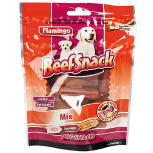 Flamingo Beef Snack Mix Dog Treats - 170G