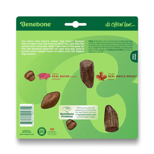 Benebone 2 - Pack Maplestick/Zaggler (Tiny) – Bacon - Shopivet.com