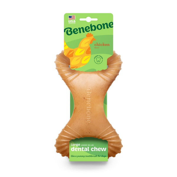 Benebone Dental Dog Chew Toy – Chicken - Small - Shopivet.com
