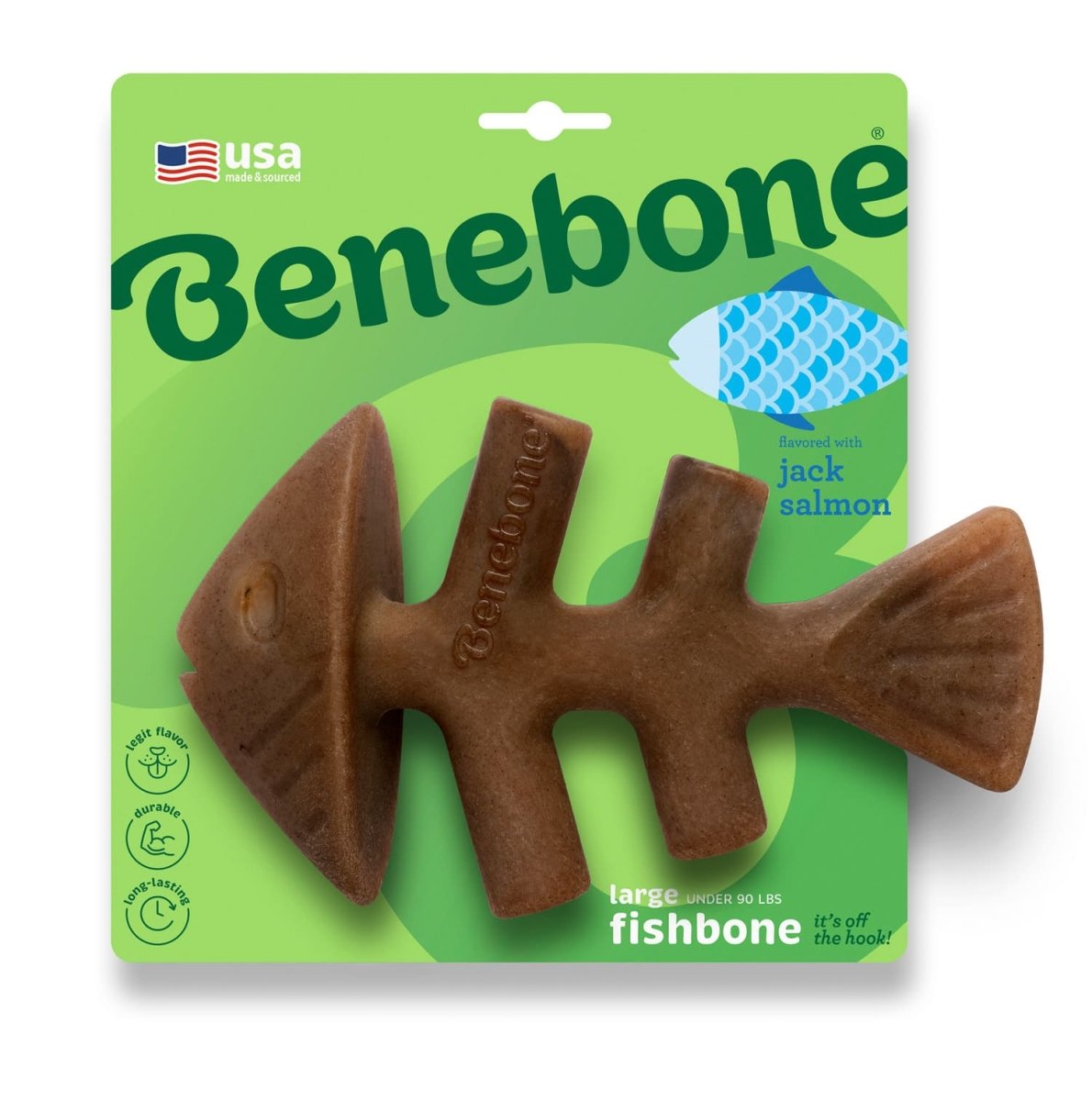 Benebone Fishbone Dog Toy - Small - Shopivet.com