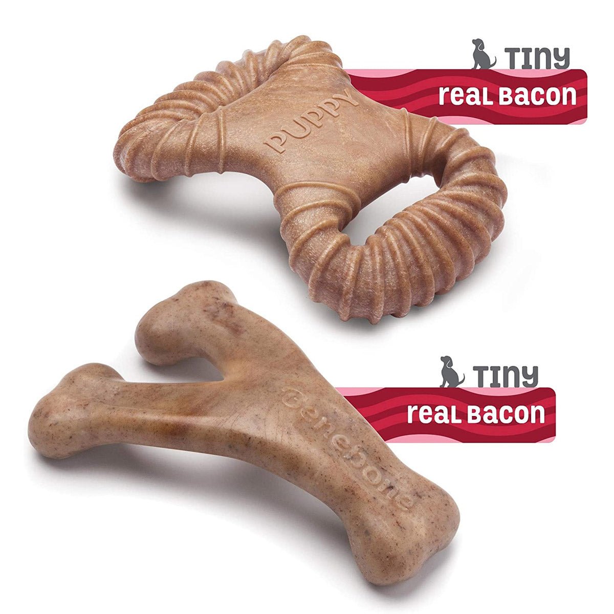 Benebone Puppy 2 - Pack Dental Chew/Wishbone (Tiny) – Bacon - Shopivet.com