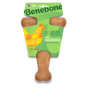 Benebone Wishbone Dog Chew Toy – Chicken - Medium - Shopivet.com