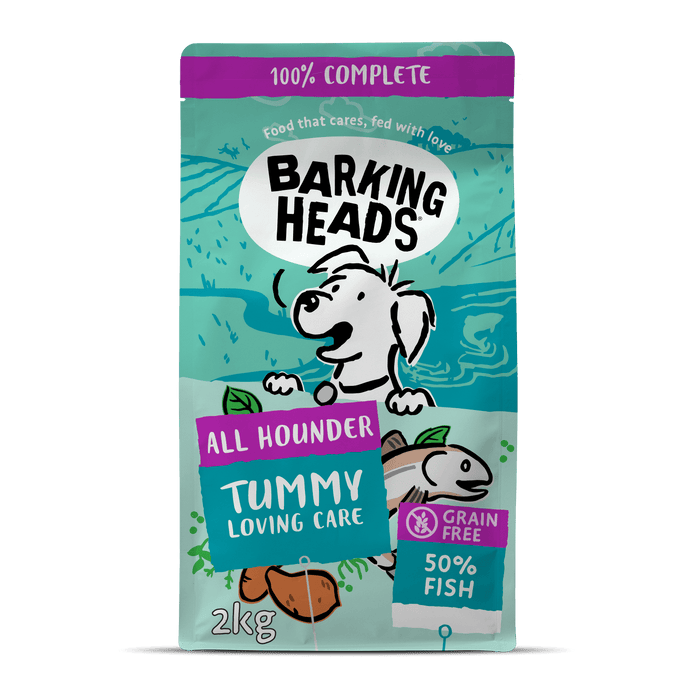 Barking Heads Tummy Loving Care Fish Dry Dog Food - 2kg