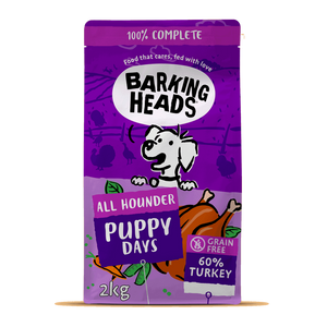 Barking Heads All Hounder Puppy Days Turkey Dry Dog Food - 2kg