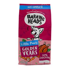 Barking Heads Little Paws Golden Years Chicken Dry Dog Food - 1.5kg