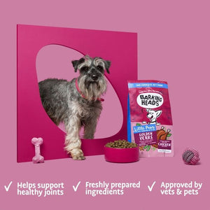Barking Heads Little Paws Golden Years Chicken Dry Dog Food - 1.5kg
