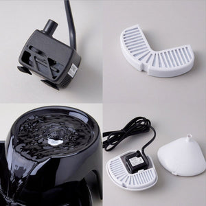 Big Max Ceramic Pet Drinking Fountain 128oz (Black) - Shopivet.com
