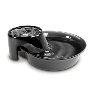 Big Max Ceramic Pet Drinking Fountain 128oz (Black) - Shopivet.com