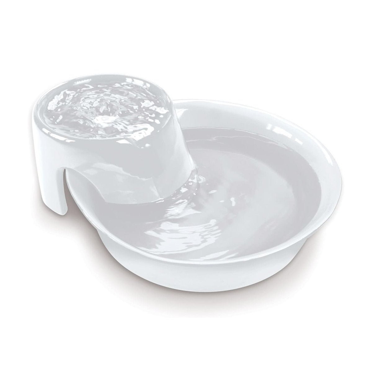 Big Max Ceramic Pet Drinking Fountain 128oz (White) - Shopivet.com