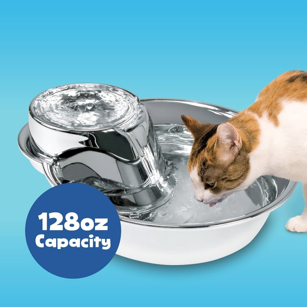 Big Max Pet Drinking Fountain 128oz – Stainless Steel - Shopivet.com