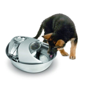 Big Raindrop Durable Pet Fountain 96oz (Stainless Steel) - Shopivet.com