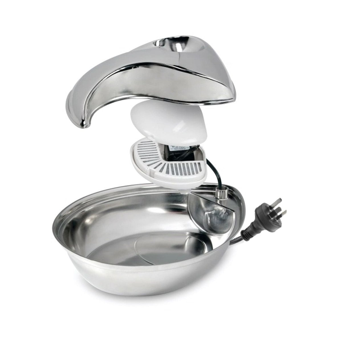 Big Raindrop Durable Pet Fountain 96oz (Stainless Steel) - Shopivet.com