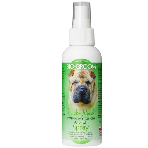 Bio - Groom Lido - Med Veterinary Strength Anti - Itch Dog Spray 8oz - 8 oz. - Shopivet.com