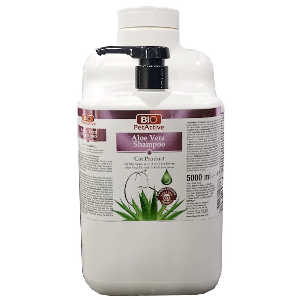 Bio PetActive Aloe Vera Shampoo for Cats 5L - Shopivet.com