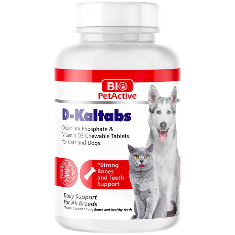 Bio PetActive D - Kaltabs Calcium Tablets for Cats and Dogs 84tabs - Shopivet.com