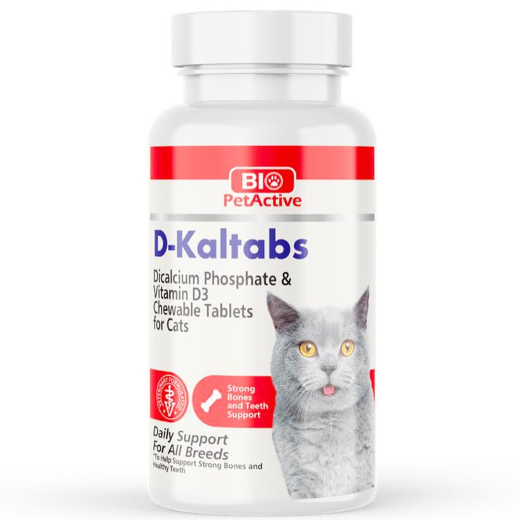 Bio PetActive D - Kaltabs Cat (Calcium tablets for cats) 60tabs - Shopivet.com
