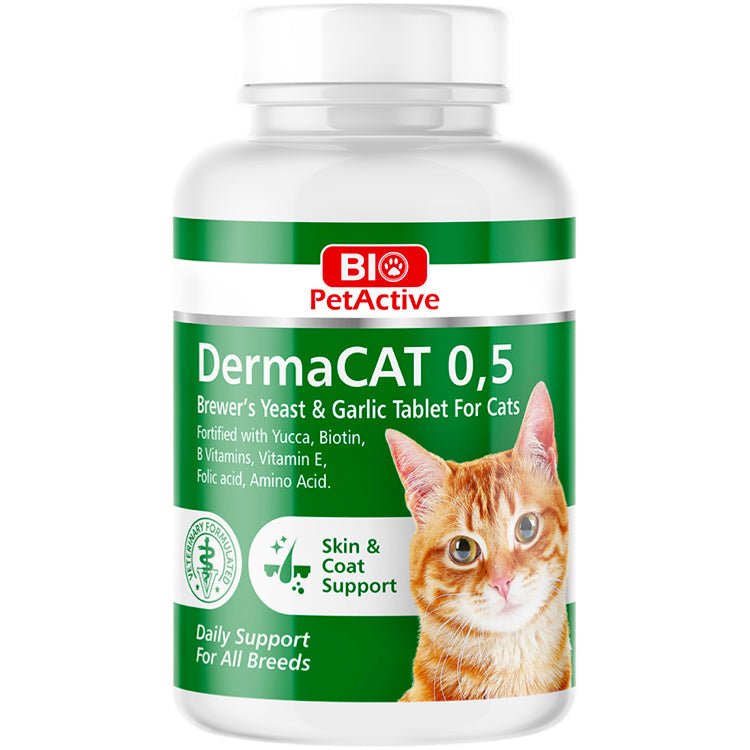 Bio PetActive Dermacat Garlic & Brewer's Yeast Tablet 0.5 150tabs - Shopivet.com