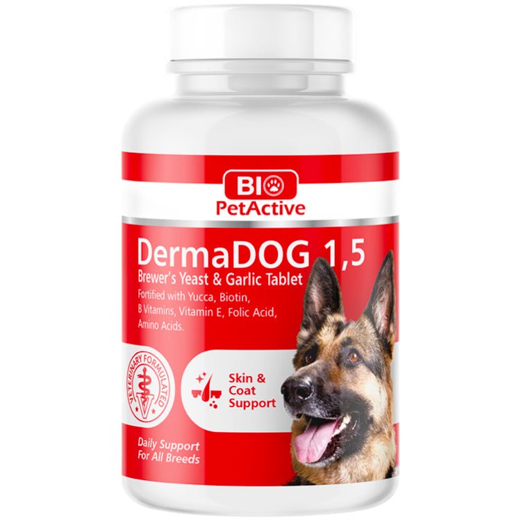 Bio PetActive Dermadog Garlic & Brewer's Yeast Tablet 0.5 150tabs - Shopivet.com
