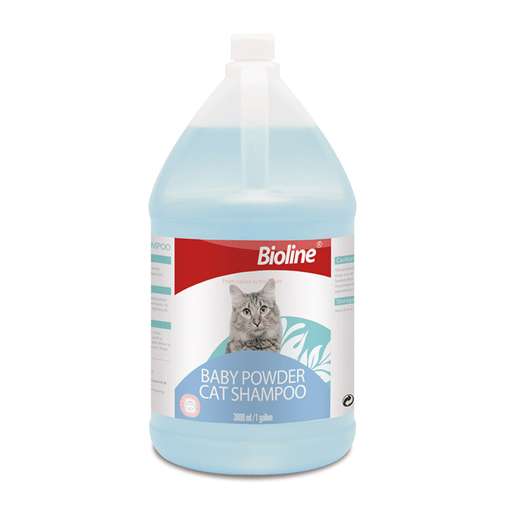 Bioline Baby Powder Cat Shampoo 3.8L - Shopivet.com