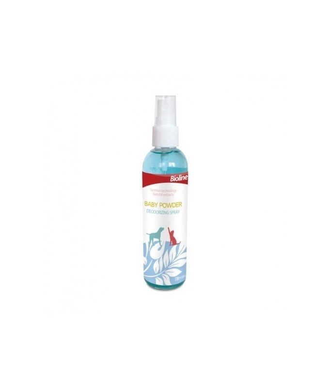 Bioline Baby Powder Deodorizing Spray 118ml - Shopivet.com