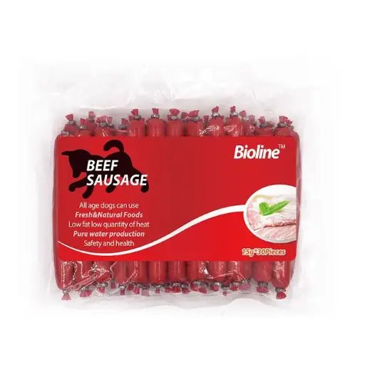 Bioline Beef Sausage 15gx30 - Shopivet.com