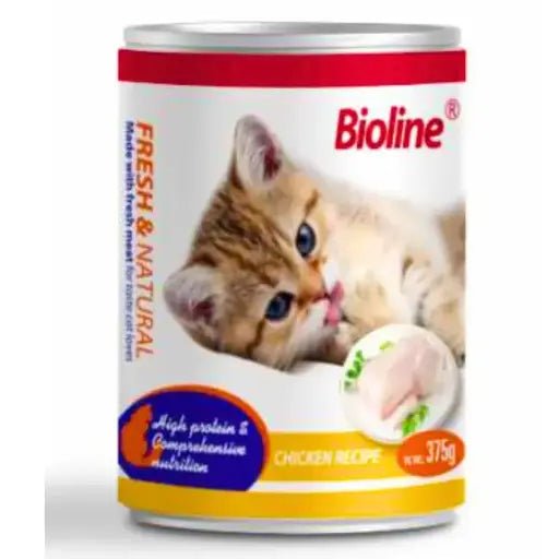 Bioline Canned Cat Food 375g - [Flavor - Chicken] - Shopivet.com