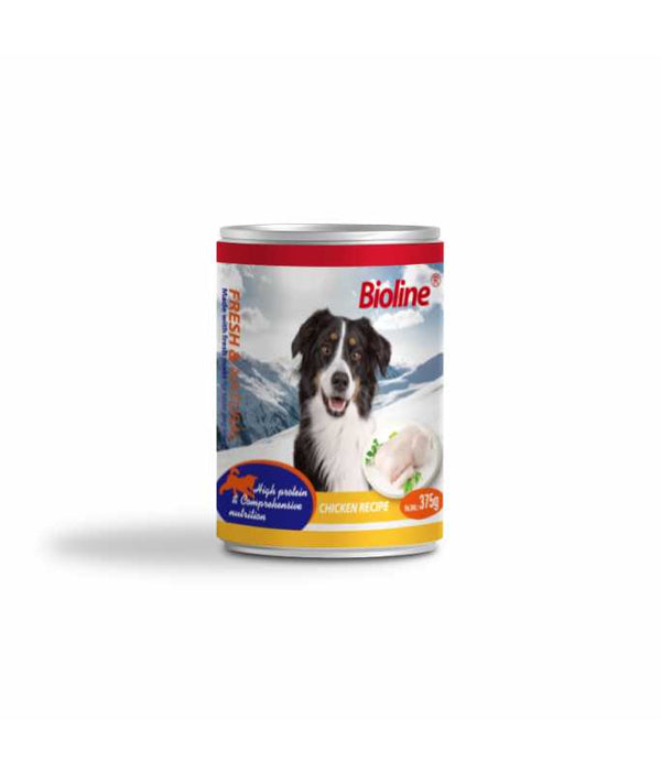 Bioline Canned Dog Food 375g - Shopivet.com