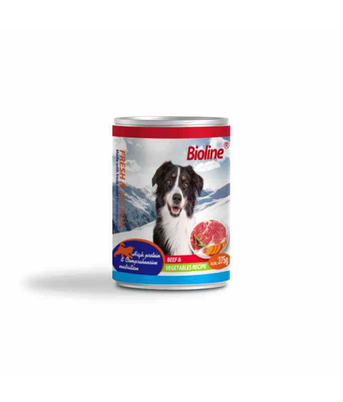 Bioline Canned Dog Food 375g - Shopivet.com