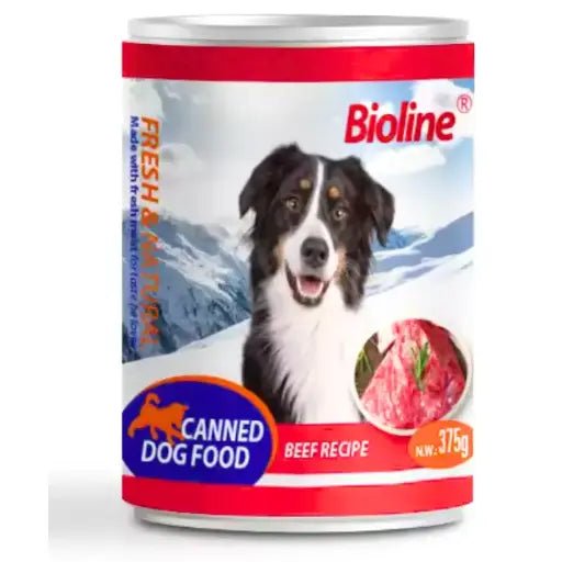 Bioline Canned Dog Food 375g - [Flavor - Beef] - Shopivet.com