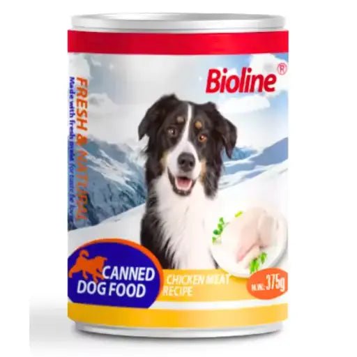 Bioline Canned Dog Food 375g - [Flavor - Chicken Meat] - Shopivet.com