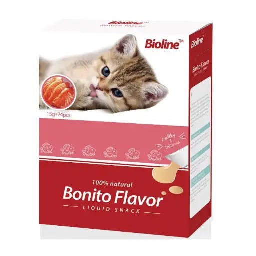 Bioline Cat Treats 15g x 24[Flavor - Bonito] - Shopivet.com