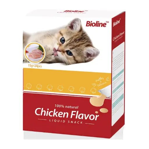 Bioline Cat Treats 15g x 24[Flavor - Chicken] - Shopivet.com