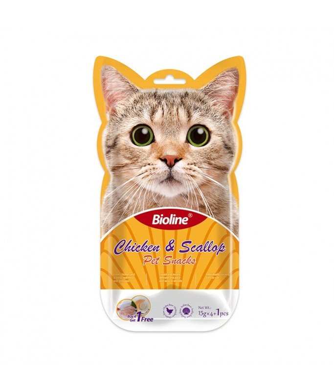 Bioline Cat Treats - 5x15g - Shopivet.com