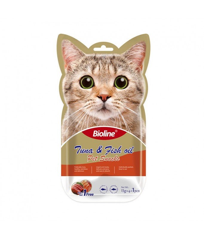 Bioline Cat Treats - 5x15g - Shopivet.com